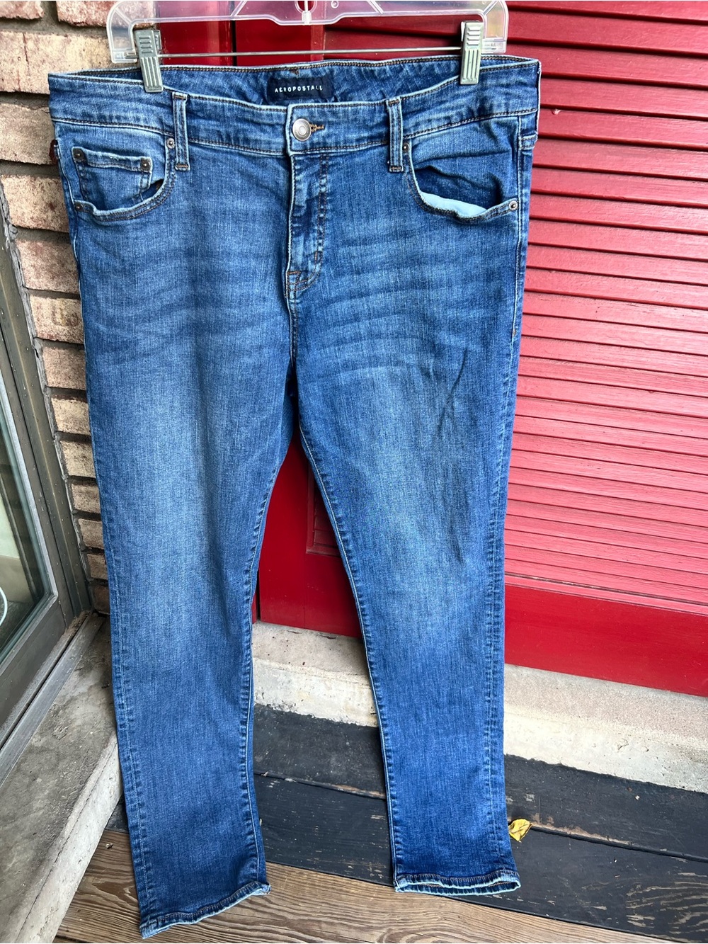 Aeropostale Mid Rise Skinny Denim Jeans Size 16L